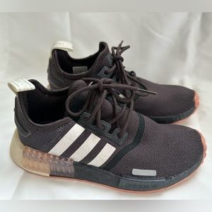 RARE Adidas NMD R1 J Night Brown Athletic Shoes GX6495 Youth Size 4 / Wmn's 6